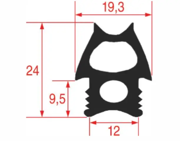 Imagen BURLETE PUERTA HORNO 855X685 MM