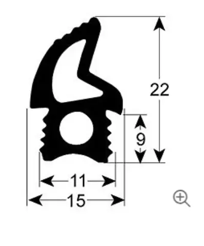 Imagen BURLETE PUERTA HORNO 2200 MM