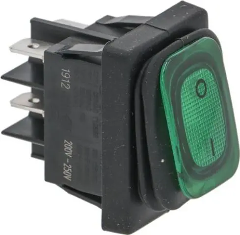 Imagen INTERRUPTOR BIPOLAR VERDE 16A 250V