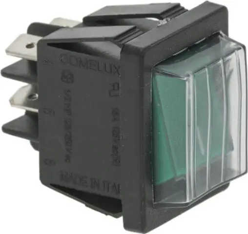 Imagen INTERRUPTOR BIPOLAR VERDE 16A 250V