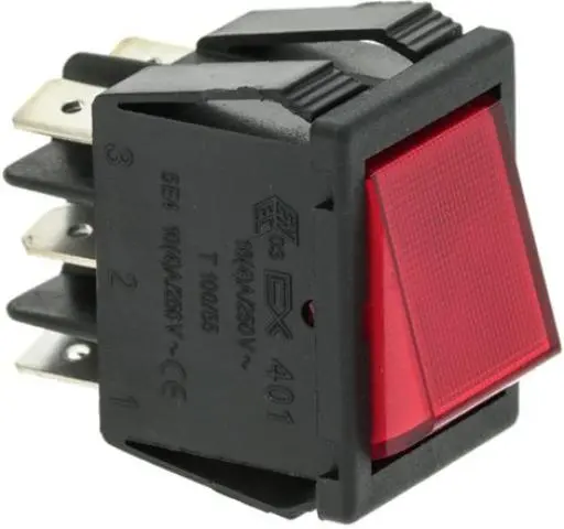 Imagen DESVIADOR BIPOLAR ROJO 16A 250V