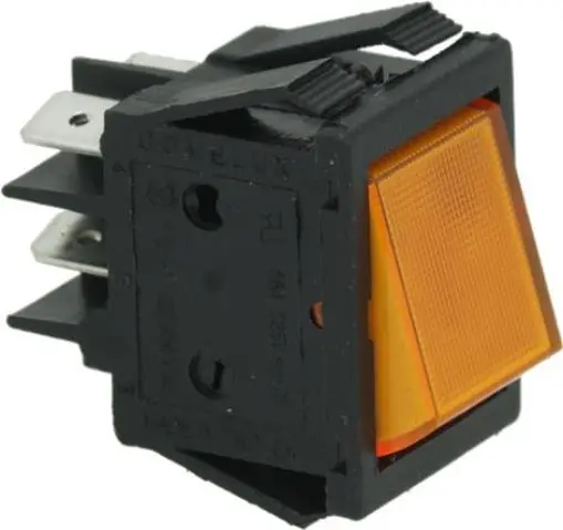 Imagen PULSADOR BIPOLAR NARANJA 16A 250V