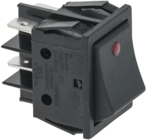 Imagen INTERRUPTOR BIPOLAR NEGRO 16A 250V