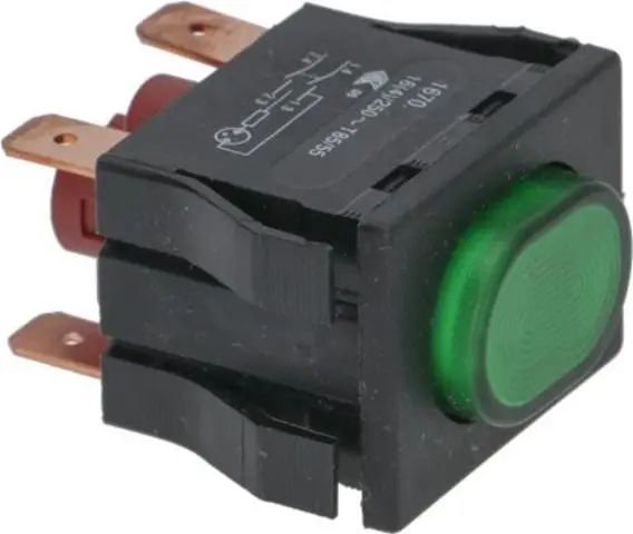 Imagen INTERRUPTOR BIPOLAR VERDE 16A 250V