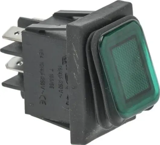 Imagen PULSADOR BIPOLAR VERDE 16A 230V