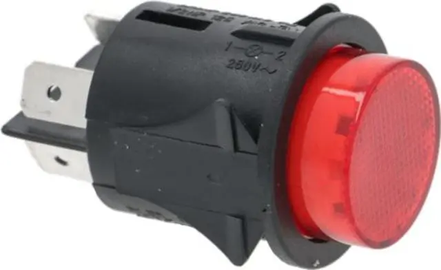 Imagen INTERRUPTOR BIPOLAR ROJO 16A 250V