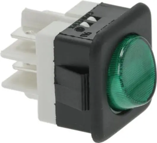 Imagen INTERRUPTOR BIPOLAR VERDE 16A 250V