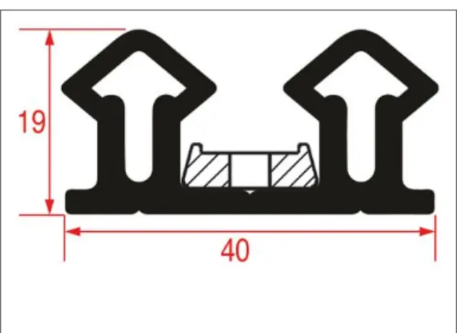 Imagen BURLETE PARA CAMARA 67 2500 MM