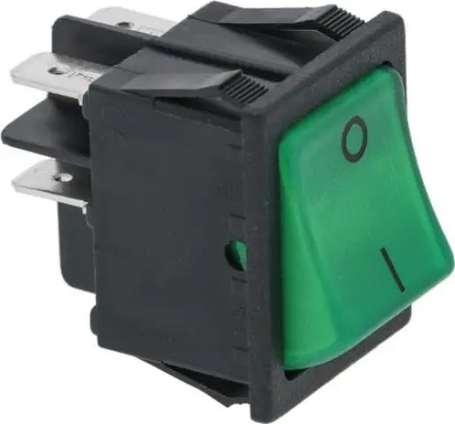 Imagen INTERRUPTOR BIPOLAR VERDE 16A 250V