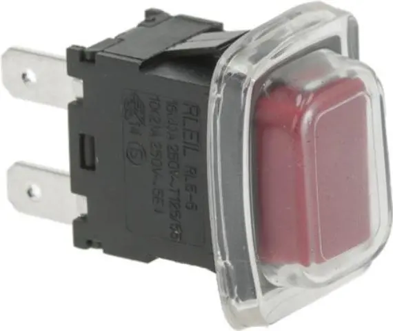 Imagen INTERRUPTOR UNIPOLAR ROJO 16A 250V