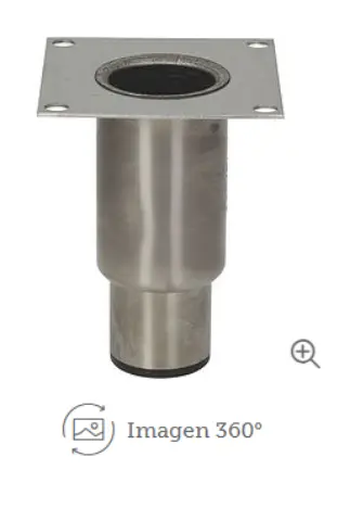 Imagen PATA AJUSTABLE INOX  1"1/2 X H 125 MM