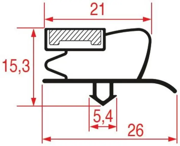 Imagen  GUARNIZIONE AD INCASTRO 730X635 MM