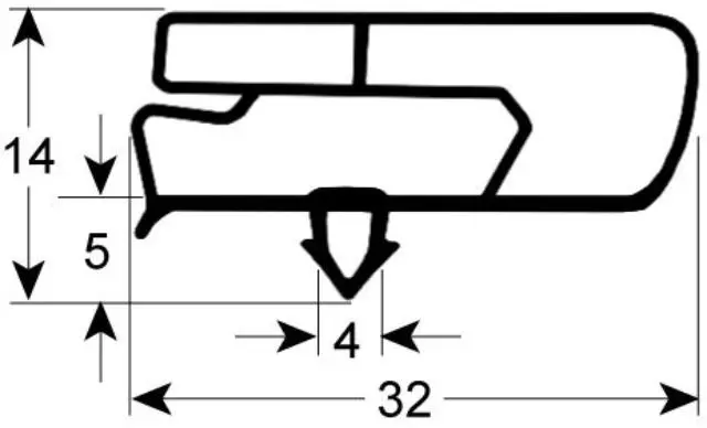 Imagen GUARNIZIONE AD INCASTRO 548X370 MM