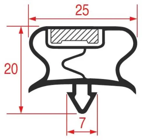 Imagen GUARNIZIONE AD INCASTRO 575X430 MM