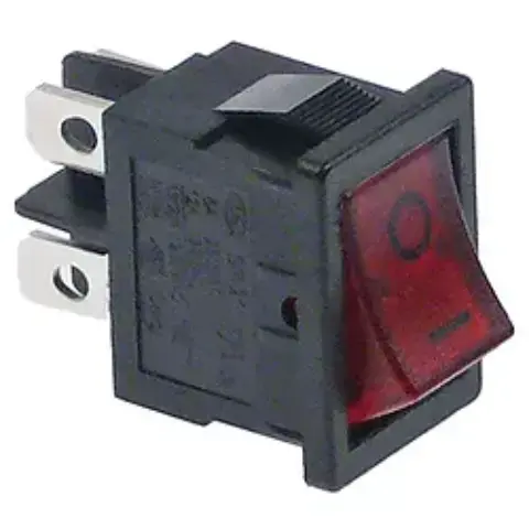 Imagen INTERRUPTOR BASCULANTE 19X13MM ROJO