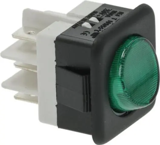 Imagen CONMUTADOR BIPOLAR VERDE 16A 250V