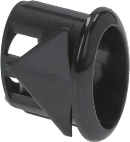 Imagen SOPORTE PULSADOR ELPTICO 21X11 MM NEGRO