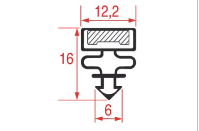 Imagen GUARNIZIONE AD INCASTRO 480X420 MM 