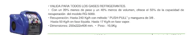 Imagen RECUPERADORA MINIMAX PROMAX (VALIDA PARA TODOS LOS GASES REFRIG.)