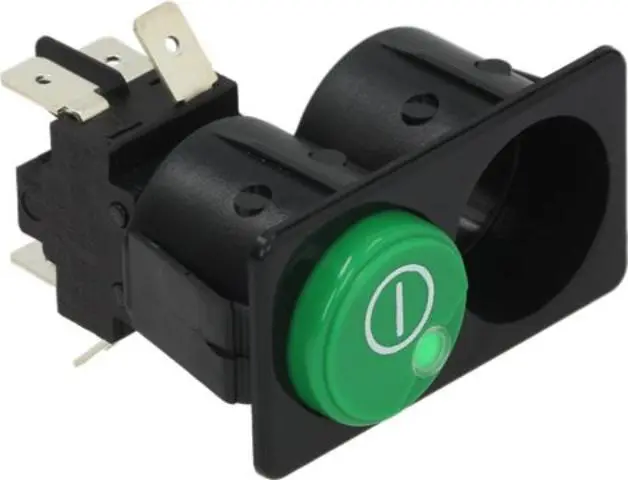 Imagen INTERRUPTOR DESVIADOR VERDE BIPOLAR