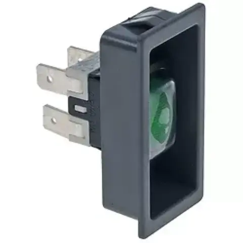 Imagen INTERRUPTOR RECTANGULAR VERDE 250V 16A