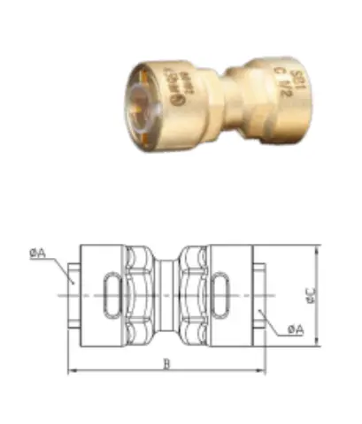 Imagen UNION DE LATON SB1 3/8"