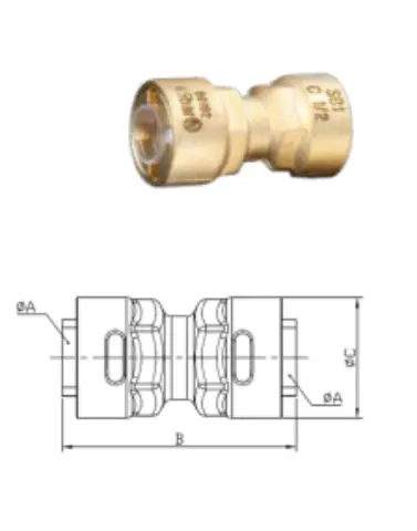 Imagen UNION DE LATON SB1 1/2"