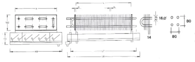 Imagen EVAPORADOR CA-4-1,20MTSX4 ELEM.