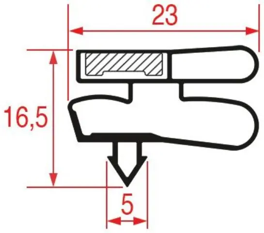 Imagen BURLETE DE ENCASTRE 1705X760 MM