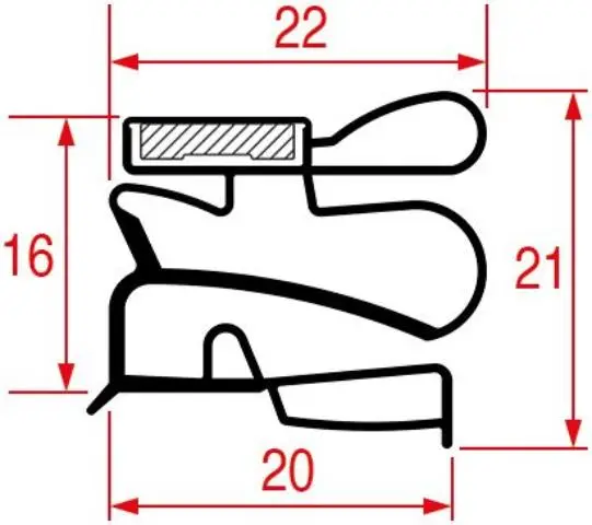 Imagen GUARNIZIONE MEZZO BORDO 1550X680MM