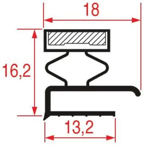 Imagen GUARNIZIONE MEZZO BORDO 600X450MM