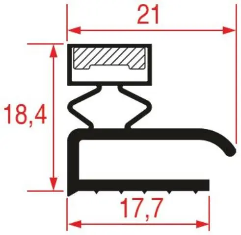 Imagen GUARNIZIONE MEZZO BORDO 560X560 MM 