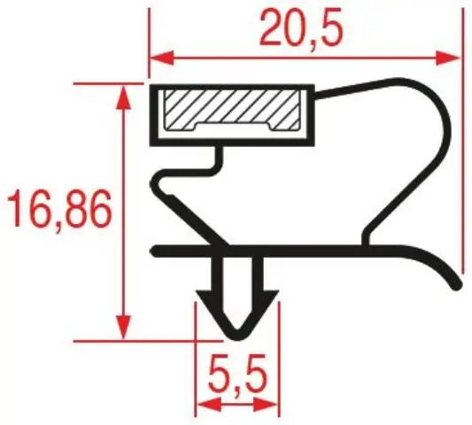 Imagen GUARNIZIONE AD INCASTRO 1530X630 MM 