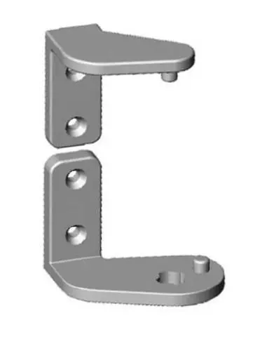 Imagen CONJUNTO  SOPORTE ZAMAK  ESTRELLA PIVOT PARA PUERTA IZQ.