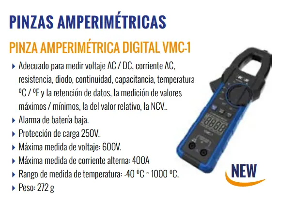 Imagen PINZA AMPERIMETRICA VCM202