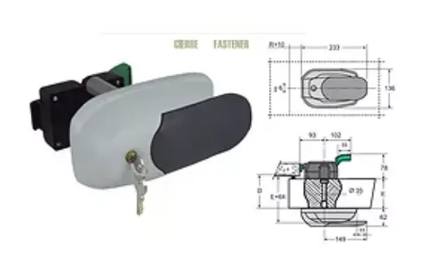 Imagen CIERRE CAMARA FRIGORIFICA G-5421HP CON LLAVE