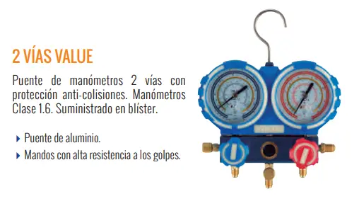 Imagen PUENTE MANOMETROS R22,R404,R407 Y R134