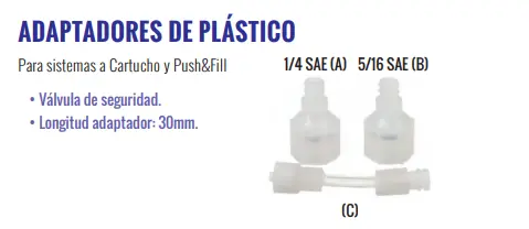 Imagen RV2024.01/ADAPTADOR PLASTICO 1/4 SAE