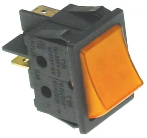 Imagen PULSADOR UNIPOLAR NARANJA 16A 250V